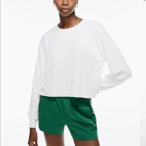 Aritzia Alamo Waffle Cropped Longsleeve - size XXS